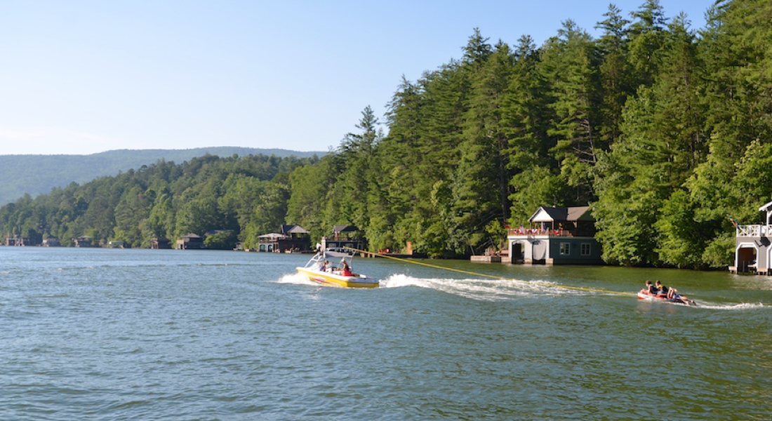 Lake Rabun Yellow Boat