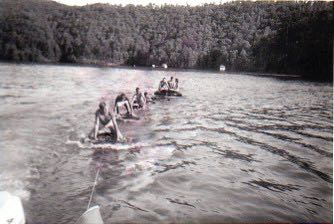 the Original, tubing behind the boat, 1963